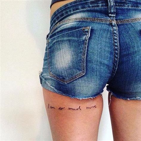 thigh tattoos quotes